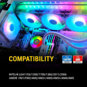 ANT ESPORTS CPU COOLER ICE - 360 ARGB WITH WHITE - SWIFT PERIPHERALS1091749