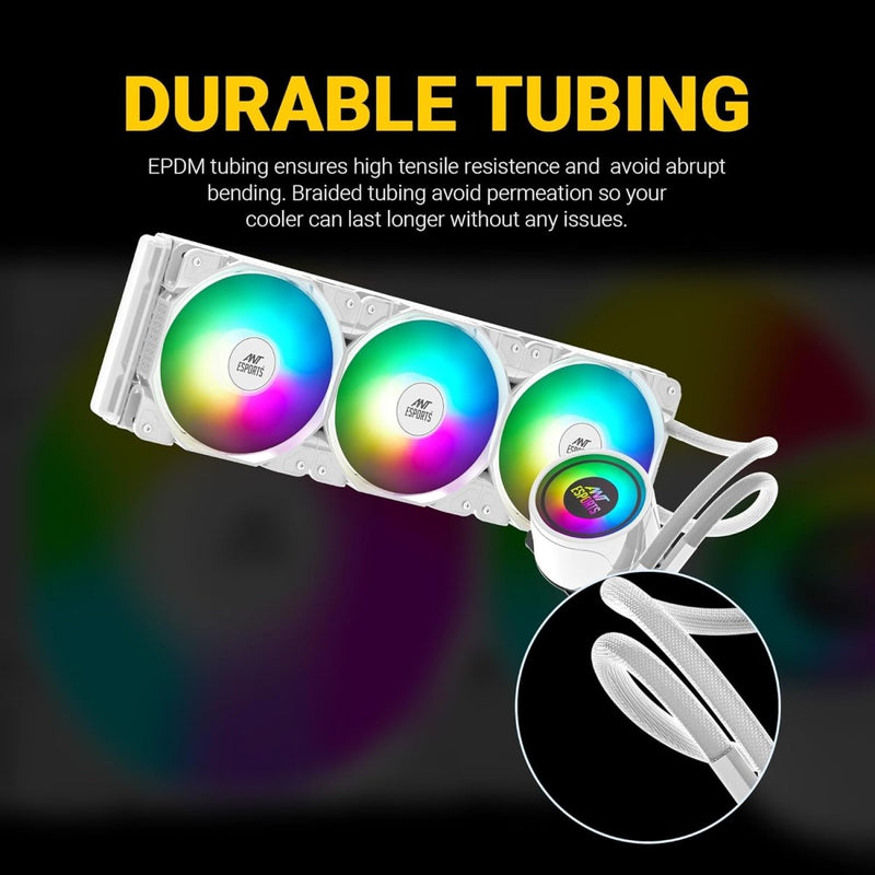 ANT ESPORTS CPU COOLER ICE - 360 ARGB WITH WHITE - SWIFT PERIPHERALS1091749