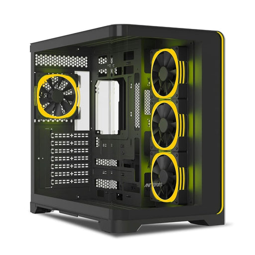 ANT ESPORTS CRYSTAL ARC ARGB ATX MID TOWER CASE BLACK - SWIFT PERIPHERALS1093188