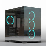 ANT ESPORTS CRYSTAL MIRROR ATX MID TOWER CASE BLACK - SWIFT PERIPHERALS1093205