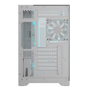 Ant Esports Crystal Mirror Gaming Mid Tower Case - White - SWIFT PERIPHERALSAESP0357