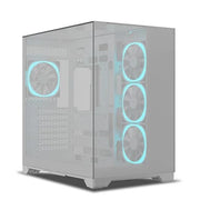 ANT ESPORTS CRYSTAL MIRROR WHITE ATX MID TOWER CASE - SWIFT PERIPHERALS1093206