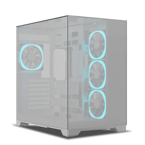 ANT ESPORTS CRYSTAL MIRROR WHITE ATX MID TOWER CASE - SWIFT PERIPHERALS1093206