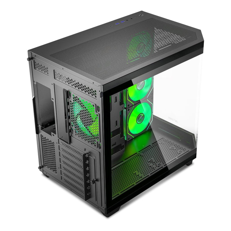 ANT ESPORTS CRYSTAL X11 ARGB (ATX) MID TOWER CABINET BLACK - SWIFT PERIPHERALS1091087