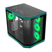 ANT ESPORTS CRYSTAL X11 MID - TOWER ATX CABINET GREEN - SWIFT PERIPHERALS1088698