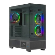 Ant Esports Crystal X3 LCD ARGB ATX Mid Tower Case - SWIFT PERIPHERALS1093149