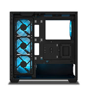 ANT ESPORTS CRYSTAL X7 ATX CABINET BLACK - SWIFT PERIPHERALS1092265