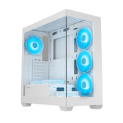 ANT ESPORTS CRYSTAL X7 ATX CABINET WHITE - SWIFT PERIPHERALS1092266