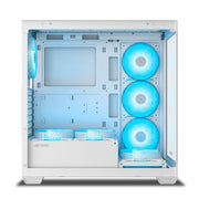 ANT ESPORTS CRYSTAL X7 ATX CABINET WHITE - SWIFT PERIPHERALS1092266