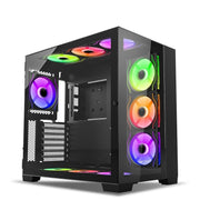 ANT ESPORTS CRYSTAL XL MID - TOWER ATX CABINET BLACK - SWIFT PERIPHERALS1088699