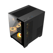 Ant Esports Crystal Z2 ARGB Mid Tower Gaming Cabinet - Black - SWIFT PERIPHERALS1092101