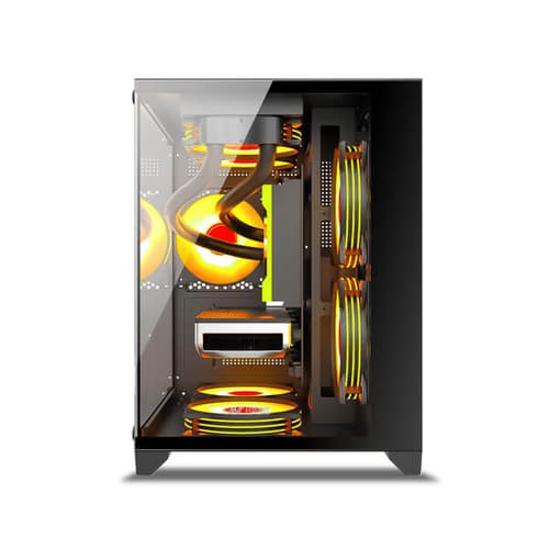 Ant Esports Crystal Z2 ARGB Mid Tower Gaming Cabinet - Black - SWIFT PERIPHERALS1092101