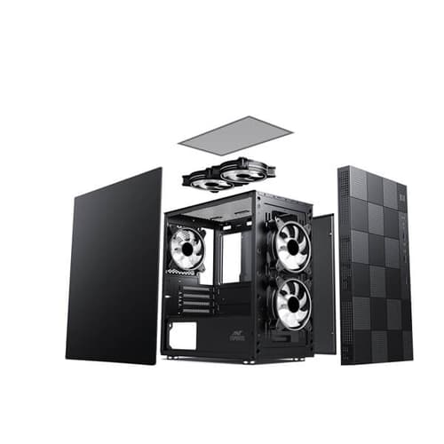 Ant Esports Elite 1000 PS M - ATX Mini Tower Case - SWIFT PERIPHERALSELITE-1000-PS-BLACK
