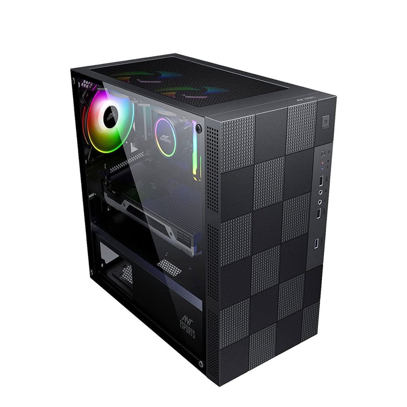 ANT ESPORTS ELITE 1000 TG MID - TOWER M - ATX CABINET - SWIFT PERIPHERALS1082478