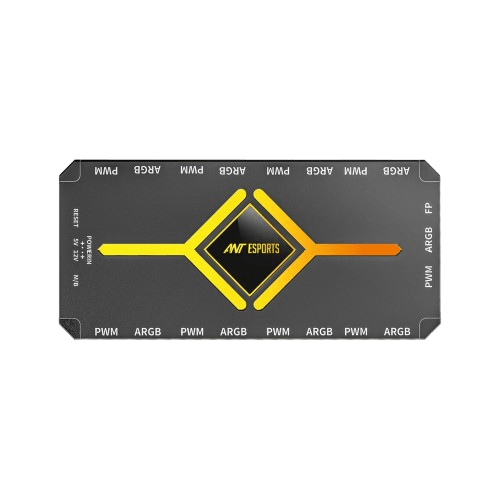 ANT ESPORTS FAN AFH90 2 IN 1 ARGB PWM FAN HUB (BLACK) - SWIFT PERIPHERALSAESP0336