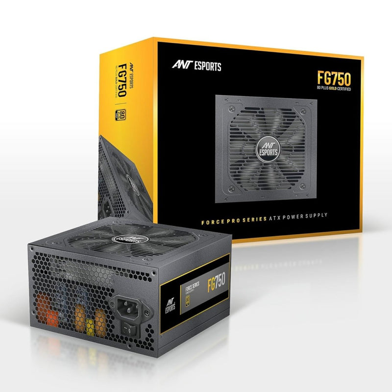 ANT ESPORTS FG750 V2 80 PLUS GOLD CERTIFIED MODULAR GAMING POWER SUPPLY - SWIFT PERIPHERALS1094469