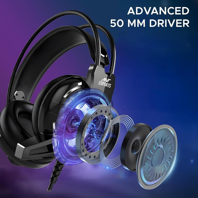 ANT ESPORTS GAMING HEADSET H520W - BLACK - WORLD OF WARSHIP LICENSE - SWIFT PERIPHERALSAESP0057
