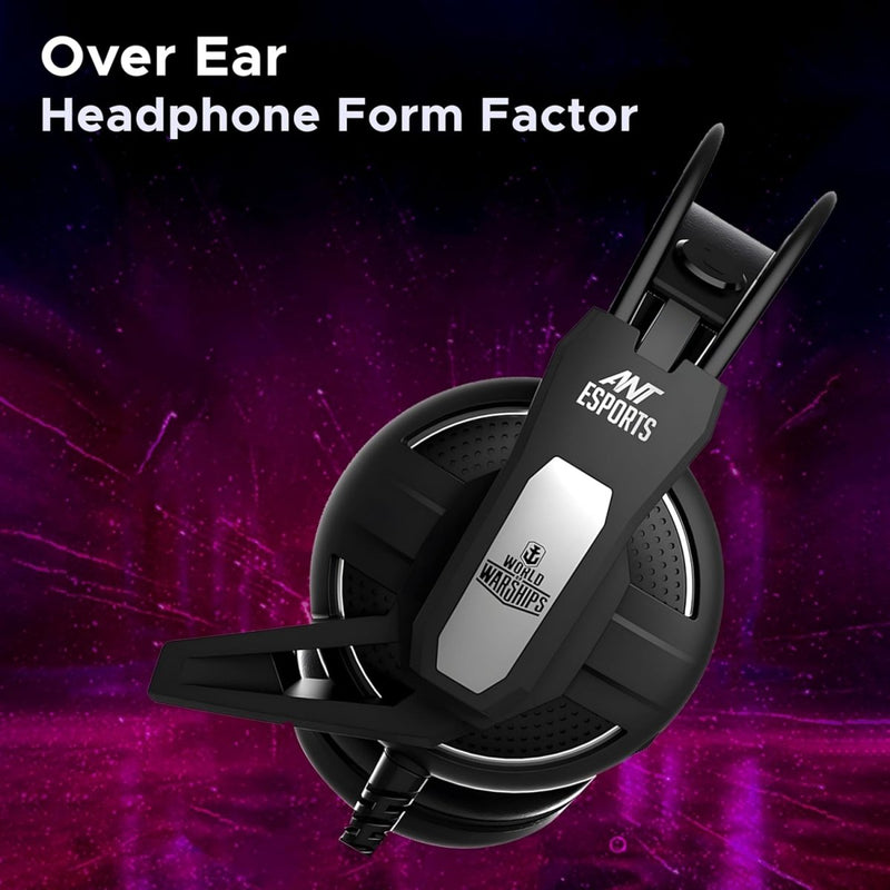 ANT ESPORTS GAMING HEADSET H520W - BLACK - WORLD OF WARSHIP LICENSE - SWIFT PERIPHERALSAESP0057