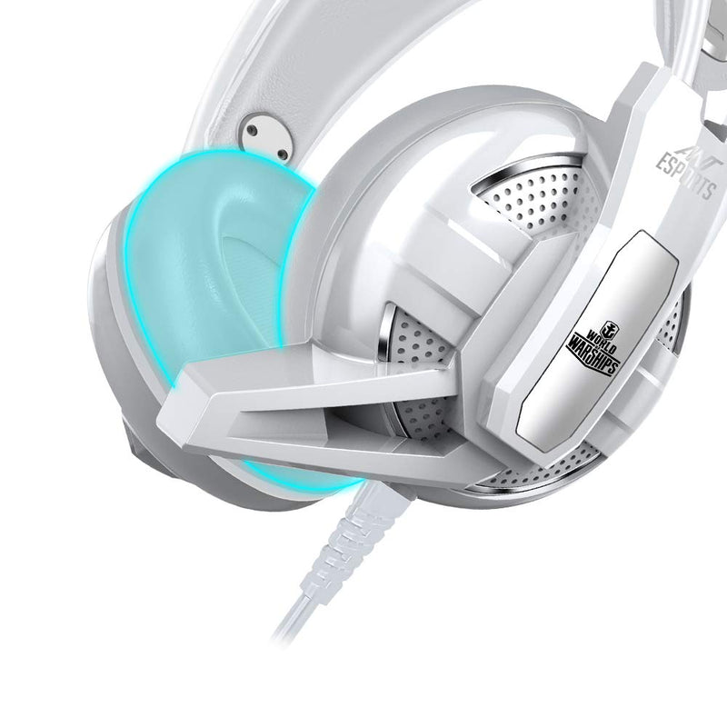 ANT ESPORTS GAMING HEADSET H520W - WHITE - WORLD OF WARSHIP LICENSE - SWIFT PERIPHERALSAESP0058