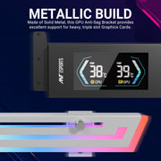 ANT ESPORTS GCB200 DIGITAL ADDRESSABLE RGB GRAPHICS CARD HOLDER (WHITE) - SWIFT PERIPHERALS1091933