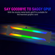 ANT ESPORTS GCB70 ADDRESSABLE RGB GRAPHICS CARD HOLDER (BLACK) - SWIFT PERIPHERALS1091929