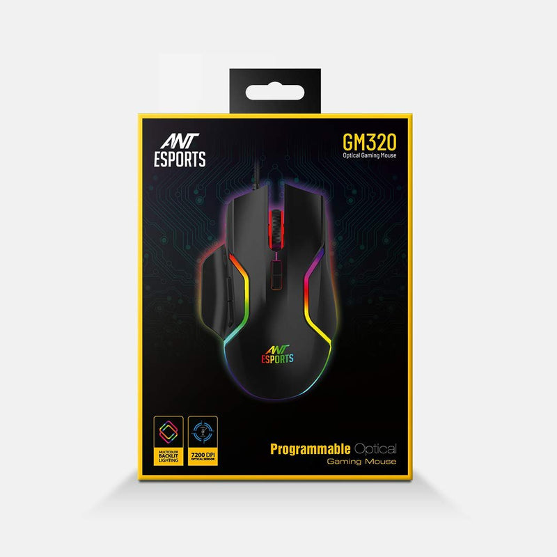 ANT ESPORTS GM320 RGB WIRED GAMING MOUSE - SWIFT PERIPHERALS1091814