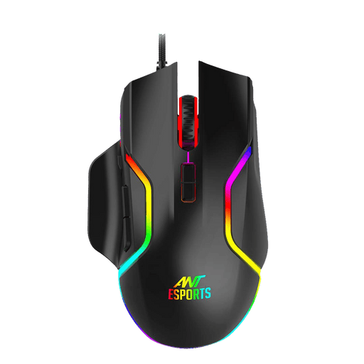 ANT ESPORTS GM320 RGB WIRED OPTICAL GAMING MOUSE - BLACK - SWIFT PERIPHERALSAESP0120