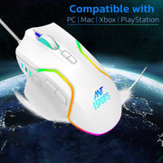 ANT ESPORTS GM320 RGB WIRED OPTICAL GAMING MOUSE - WHITE - SWIFT PERIPHERALS1093525