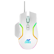 ANT ESPORTS GM320 RGB WIRED OPTICAL GAMING MOUSE - WHITE - SWIFT PERIPHERALS1093525