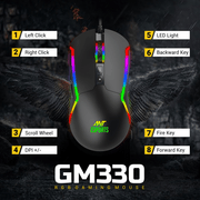 ANT ESPORTS GM330 WIRED - GAMING MOUSE - SWIFT PERIPHERALSAEPP0070