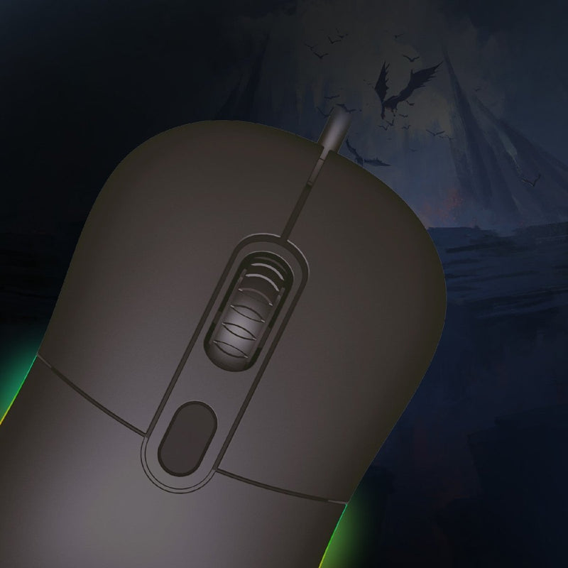 ANT ESPORTS GM40 OPTICAL RGB WIRED GAMING MOUSE - BLACK - SWIFT PERIPHERALSAEPP0043