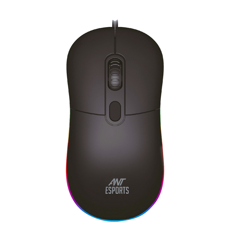 ANT ESPORTS GM40 OPTICAL RGB WIRED GAMING MOUSE - BLACK - SWIFT PERIPHERALSAEPP0043