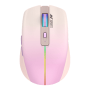 ANT ESPORTS GM400W RGB WIRELESS GAMING MOUSE - LIGHT PINK, ROSE - SWIFT PERIPHERALSAEPP0045