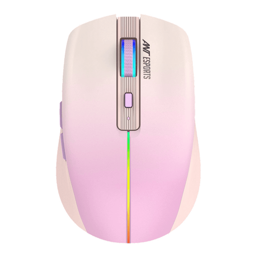 ANT ESPORTS GM400W RGB WIRELESS GAMING MOUSE - LIGHT PINK, ROSE - SWIFT PERIPHERALSAEPP0045
