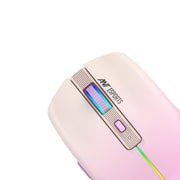 ANT ESPORTS GM400W RGB WIRELESS GAMING MOUSE - LIGHT PINK, ROSE - SWIFT PERIPHERALSAEPP0045