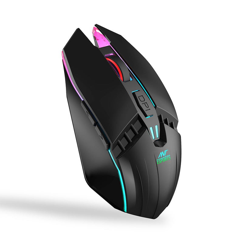 ANT ESPORTS GM50 WIRED OPTICAL GAMING MOUSE - BLACK - SWIFT PERIPHERALS106008