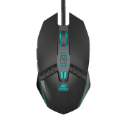 ANT ESPORTS GM50 WIRED OPTICAL GAMING MOUSE - BLACK - SWIFT PERIPHERALS106008