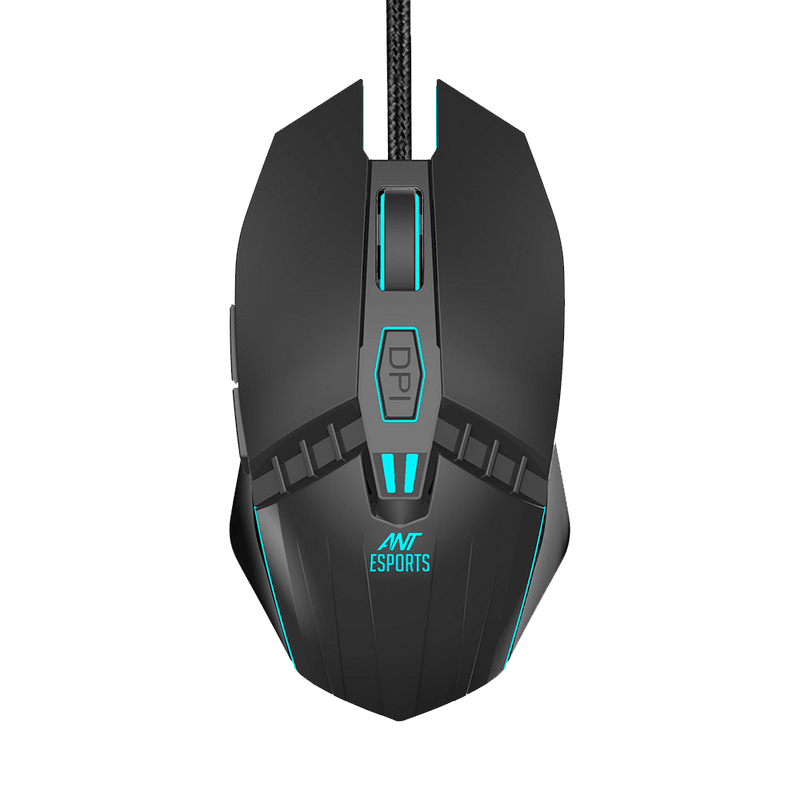 ANT ESPORTS GM50 WIRED OPTICAL GAMING MOUSE - BLACK - SWIFT PERIPHERALS106008