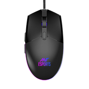 ANT ESPORTS GM60 WIRED OPTICAL GAMING MOUSE - BLACK - SWIFT PERIPHERALSAEPP0015