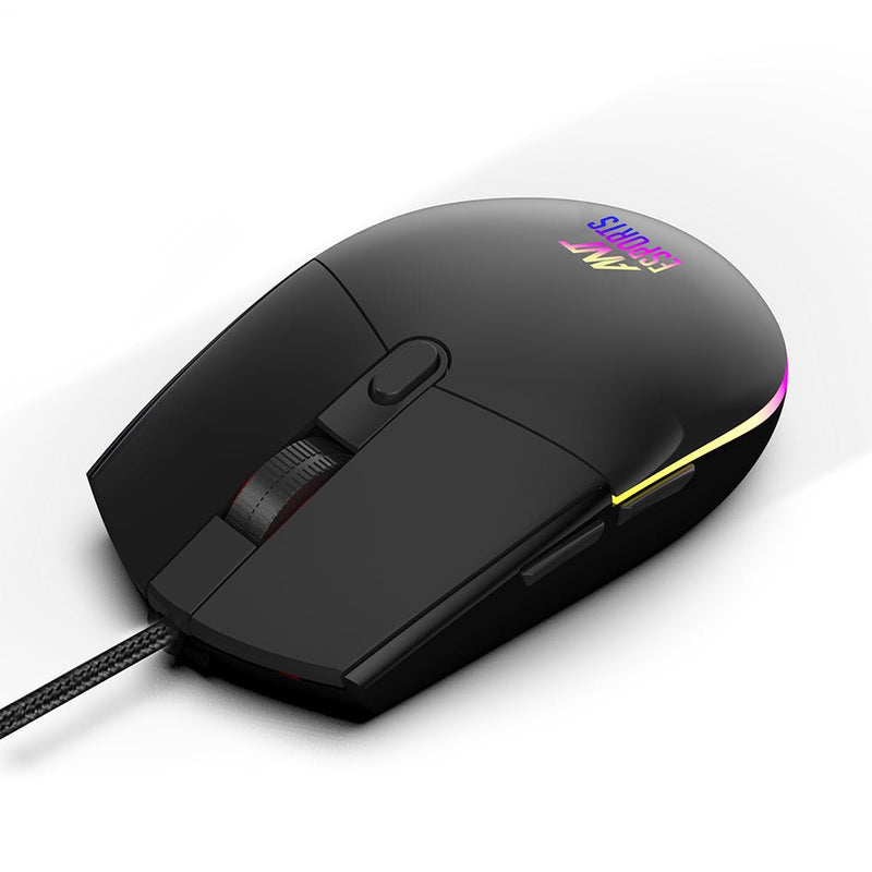 ANT ESPORTS GM60 WIRED OPTICAL GAMING MOUSE - BLACK - SWIFT PERIPHERALSAEPP0015