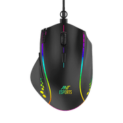 ANT ESPORTS GM600 WIRED OPTICAL GAMING MOUSE (BLACK) - SWIFT PERIPHERALSAEPP0021