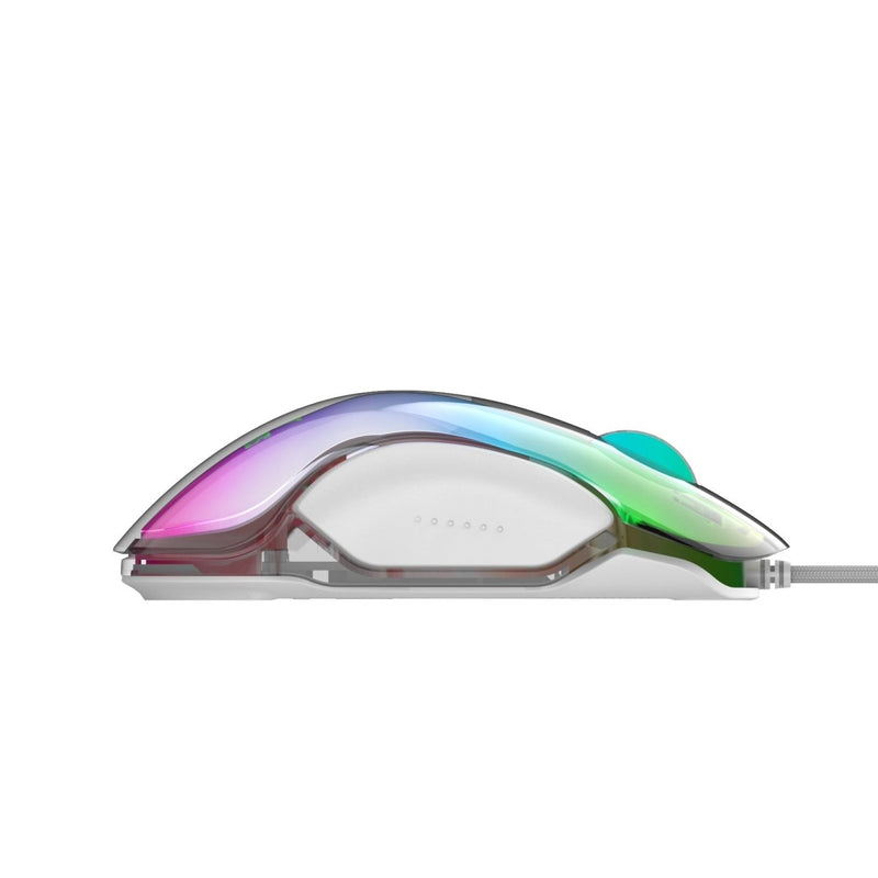 ANT ESPORTS GM610 CRYSTAL RGB WIRED GAMING MOUSE - WHITE - SWIFT PERIPHERALSAEPP0049