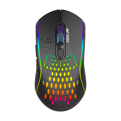 ANT ESPORTS GM700 RGB WIRELESS GAMING MOUSE - BLACK - SWIFT PERIPHERALS1088212