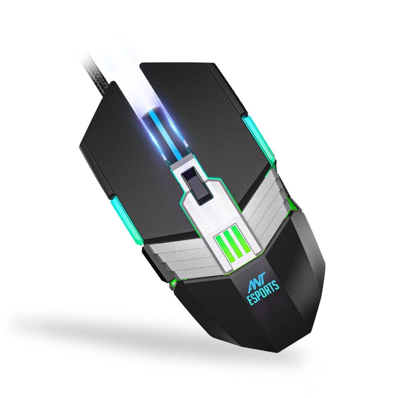 ANT ESPORTS GM90 WIRED GAMING MOUSE - BLACK - SWIFT PERIPHERALSAEPP0032