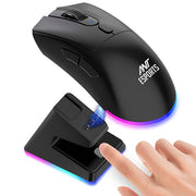 ANT ESPORTS GM900 WIRELESS OPTICAL GAMING MOUSE WITH CHARGING DOCK - BLACK - SWIFT PERIPHERALSAEPP0198