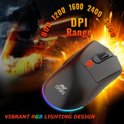 ANT ESPORTS GM900 WIRELESS OPTICAL GAMING MOUSE WITH CHARGING DOCK - BLACK - SWIFT PERIPHERALSAEPP0198