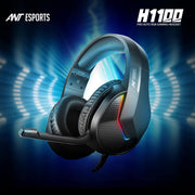 ANT ESPORTS H1100 PRO AUTO RGB WIRED GAMING HEADSET (BLACK) - SWIFT PERIPHERALSAEPP0022