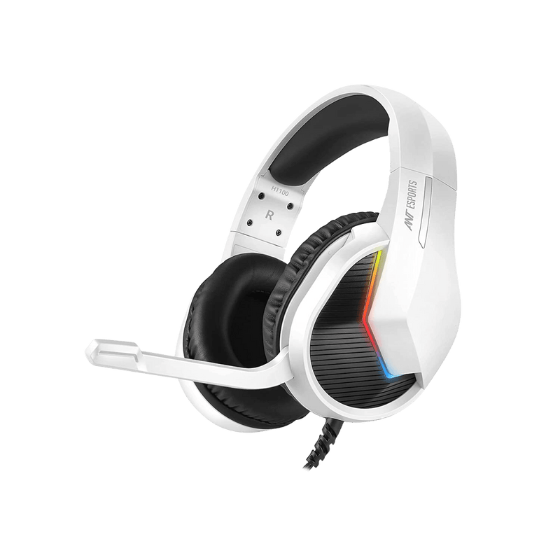 ANT ESPORTS H1100 PRO AUTO RGB WIRED GAMING HEADSET (WHITE) - SWIFT PERIPHERALSAEPP0023