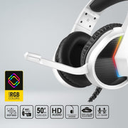 ANT ESPORTS H1100 PRO AUTO RGB WIRED GAMING HEADSET (WHITE) - SWIFT PERIPHERALSAEPP0023