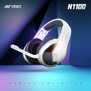 ANT ESPORTS H1100 PRO AUTO RGB WIRED GAMING HEADSET (WHITE) - SWIFT PERIPHERALSAEPP0023